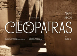 The Cleopatras Typeface