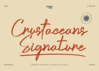 Crustaceans Signature Font