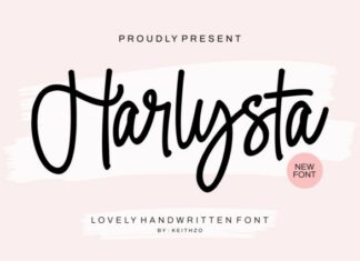 Harlysta Script Font