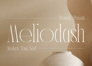 Meliodash Font