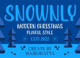 Snownly Display Font