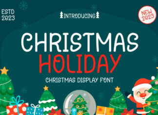 Christmas Holiday Display Font