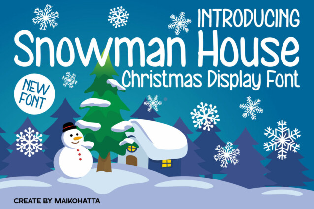 Snowman House Display Font
