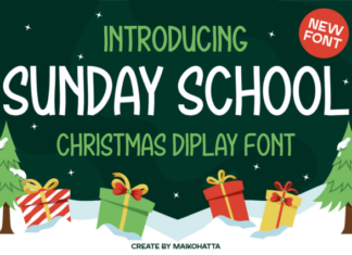 Sunday School Display Font