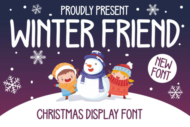 Winter Friend Display Font