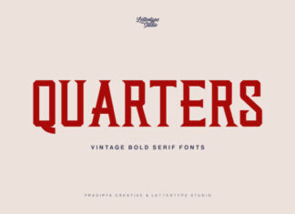 Quarters Font