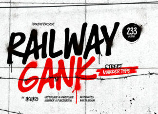 Railway Gank Font