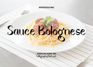 Sauce Bolognese Font