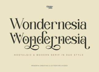 Wondernesia Font
