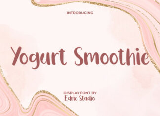 Yogurt Smoothie Font