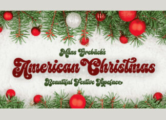American Christmas Font