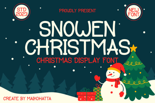 Snowen Christmas Display Font