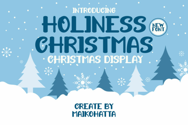 Holiness Christmas Display Font
