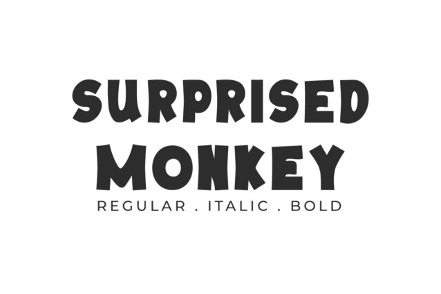Surprised Monkey Font