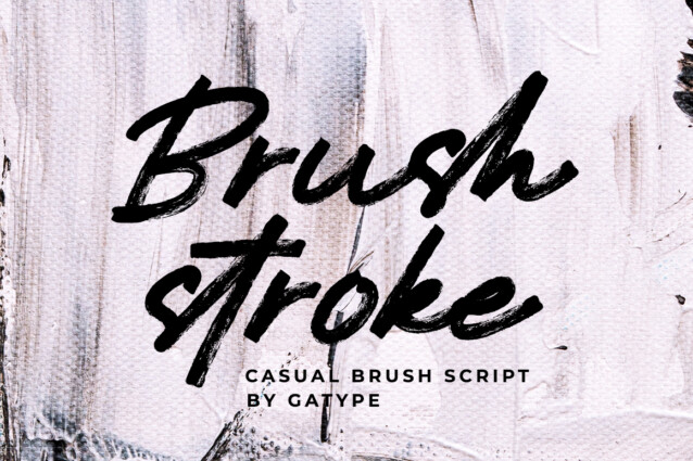 Brush Stroke Brush Font - Download Free Font