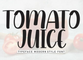 Tomato Juice Display Font