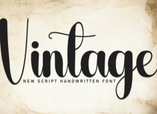 Vintage Handwritten Typeface