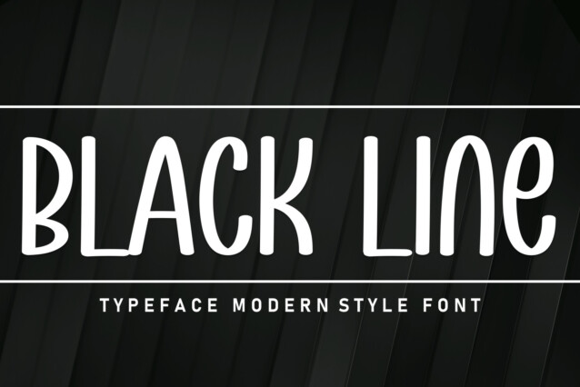 Black Line Display Font - Download Free Font