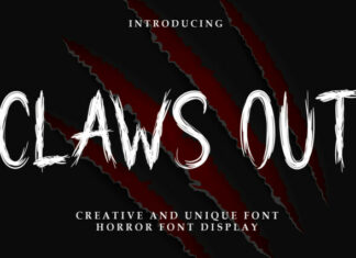 Claws Out Brush Font