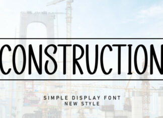 Construction Display Font