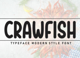 Crawfish Display Font
