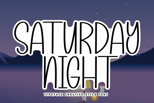 Saturday Night Typeface