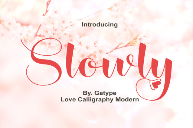 Slowly Script Font - Befonts