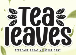 Tea Leaves Display Font