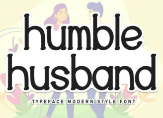 Humble Husband Display Font