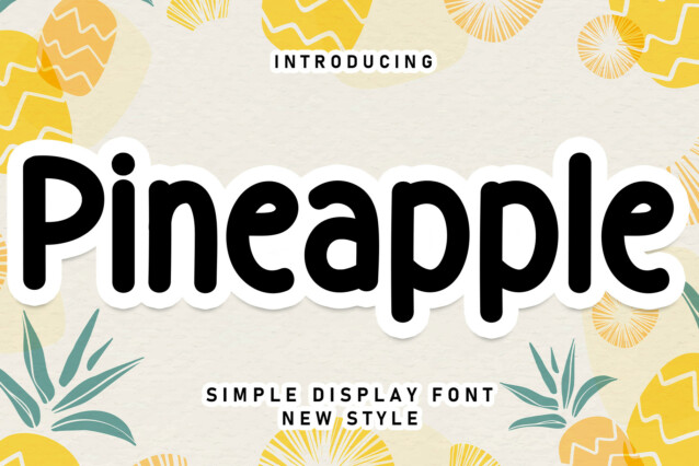 Pineapple Display Font - Download Free Font