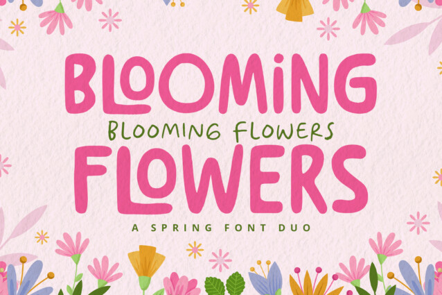 Blooming Flowers Font Duo - Download Free Font