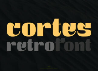 Cortes Retro Font