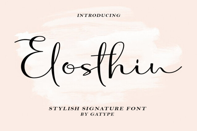 Elosthin Script Font - Download Free Font
