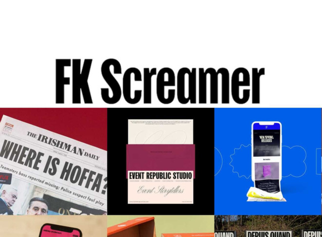 FK Screamer Font Family - Download Free Font