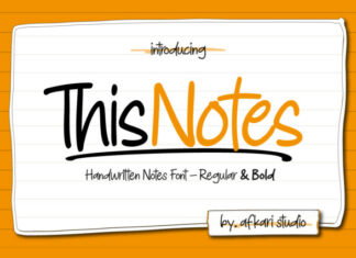 This Notes Font