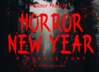Horror New Year Font