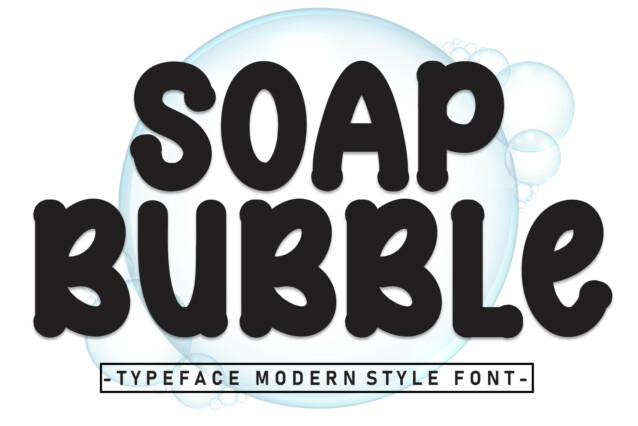Soap Bubble Display Typeface