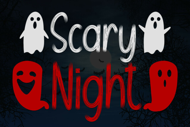 Scary Night Brush Font - Download Free Font