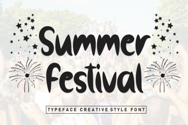 Summer Festival Display Font - Befonts