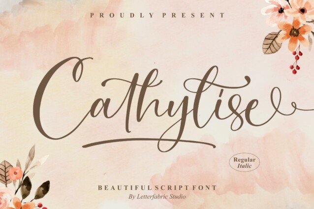 Cathylise Script Font - Download Free Font