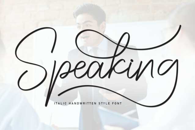 Script Dialogue Font Name Speaking Script Font - Befonts