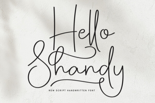 Hello Shandy Script Font - Befonts