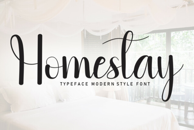 Homestay Script Font - Befonts