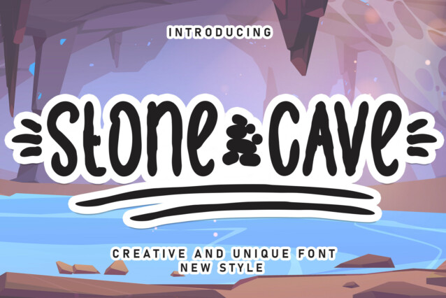 Stone Cave Display Font - Befonts
