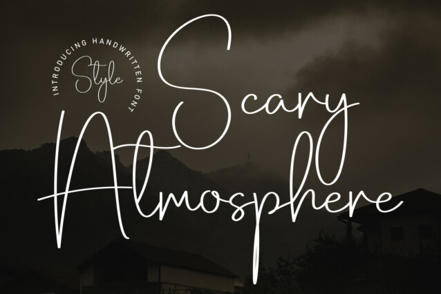 Scary Atmosphere Script Font