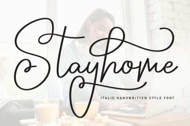 Stayhome Script Typeface - Befonts