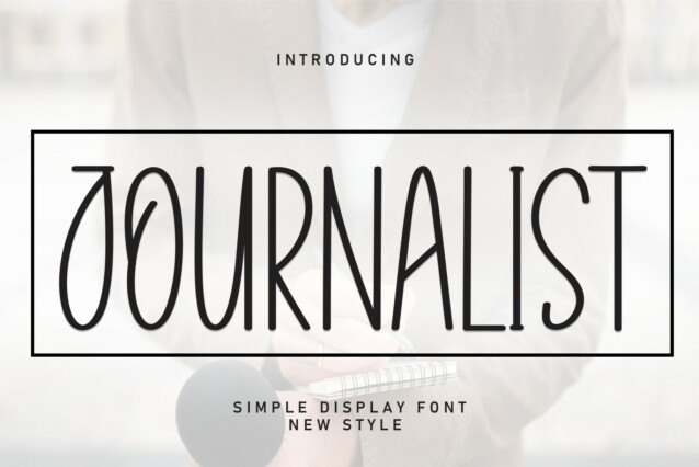 Journalist Display Font - Befonts