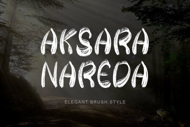 Aksara Nareda Brush Font - Download Free Font