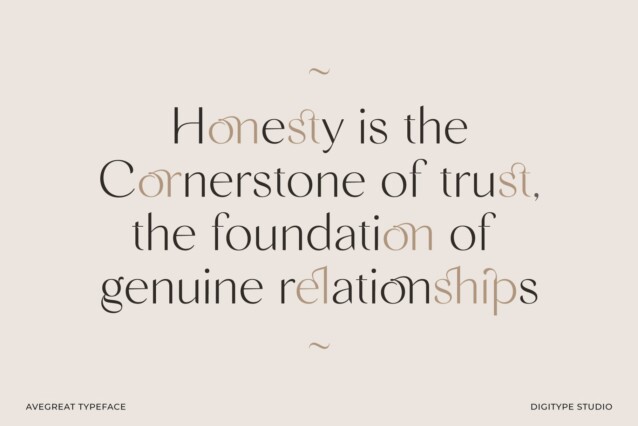 Avegreat Font preview image 3