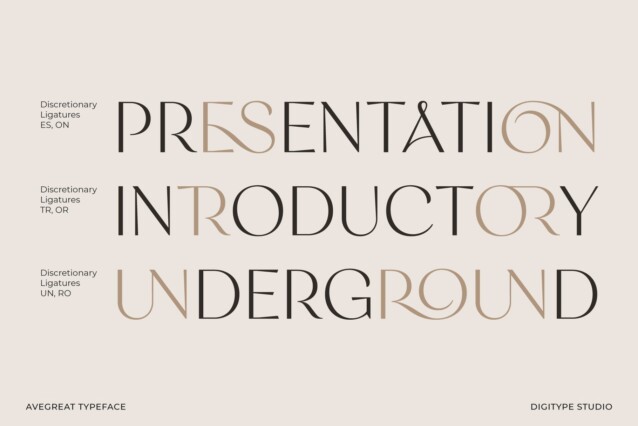 Avegreat Font preview image 2